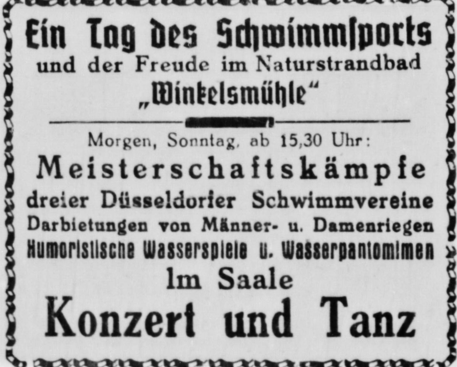 1937-09-04 ME-Zeitung,Schwimmwettkämpfe Winkelsmühle,Anzeige o.Quelle