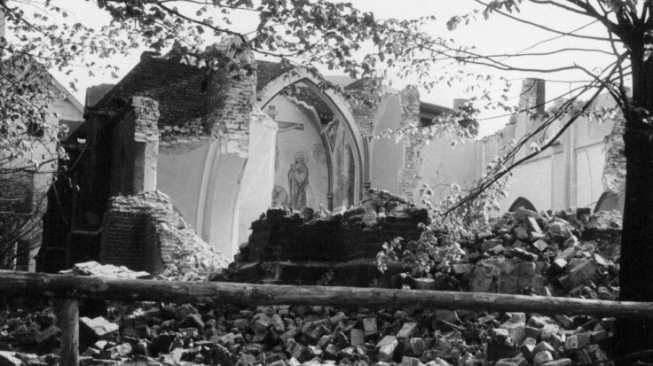 1956 Abbruch kath.Kirche,Ausschn.Bild oben